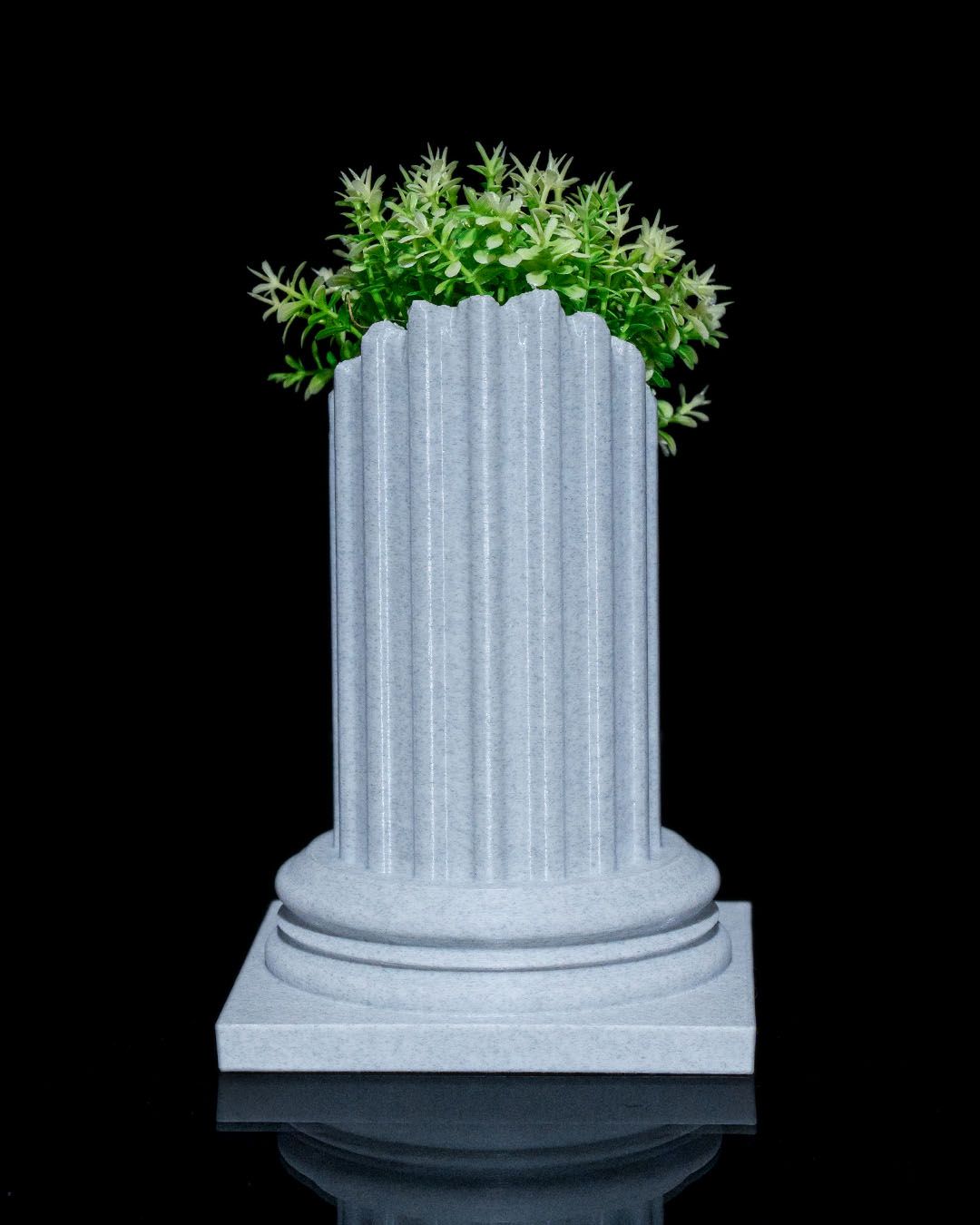 Stone Style Pillar Planter